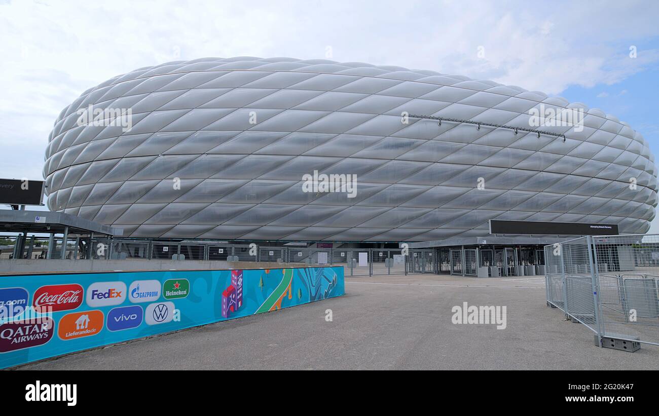 Famous Allianz Arena stadium in Munich Home of famous soccer club FC