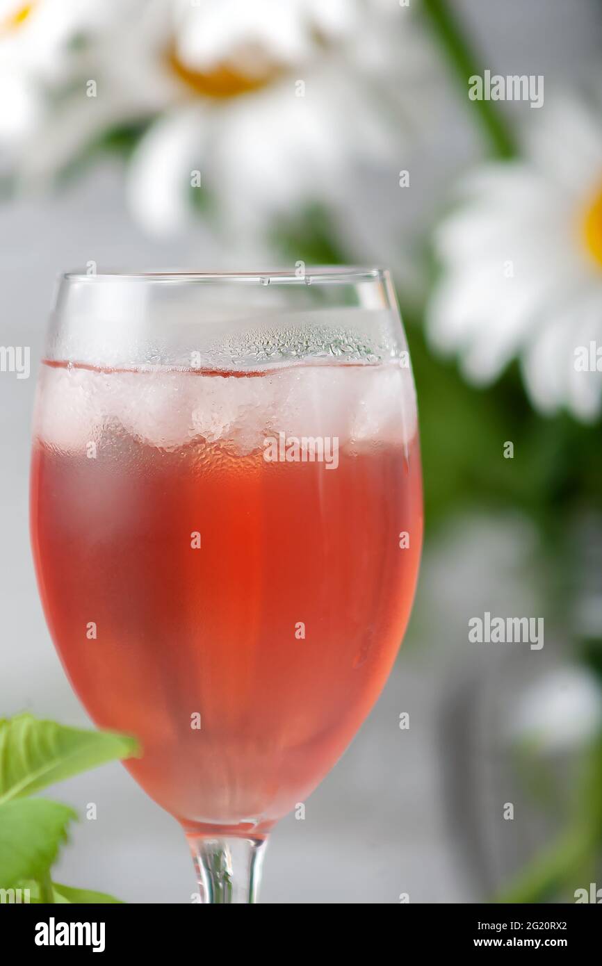 Homemade compote. Refreshing chilled summer fruit drink Stock Photo Alamy
