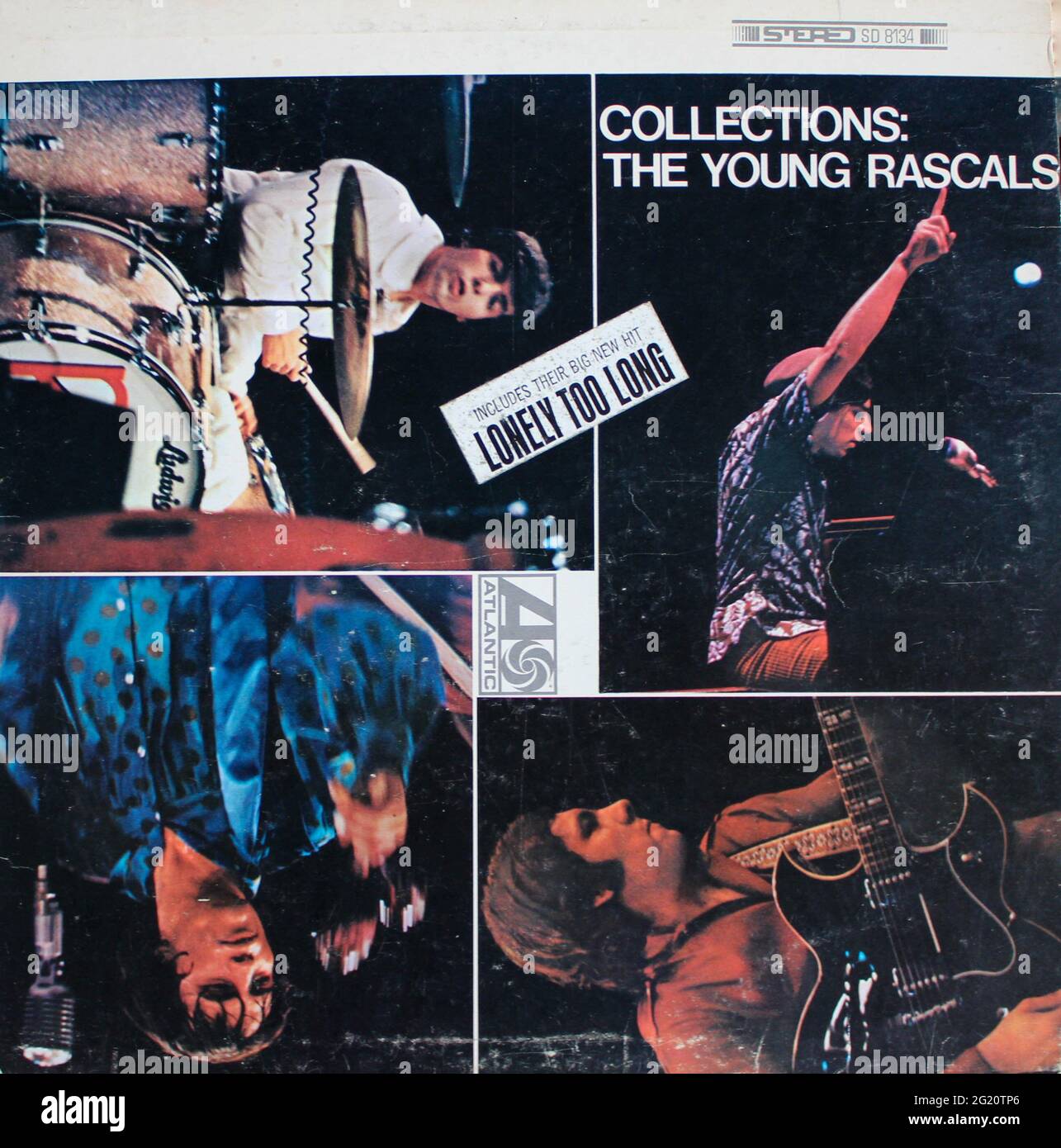 Rock and pop band, The Rascals music album on vinyl record LP disc. Titled: Time Peace: Collections The Young Rascals album cover Stock Photo