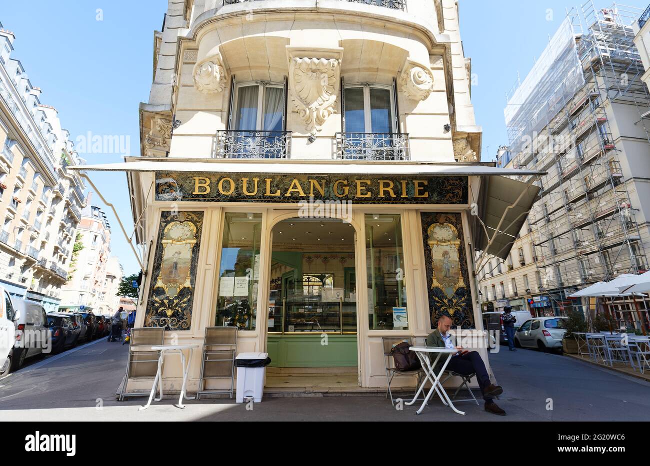 The French traditional bakery and pastry shop Bo located near Bastille