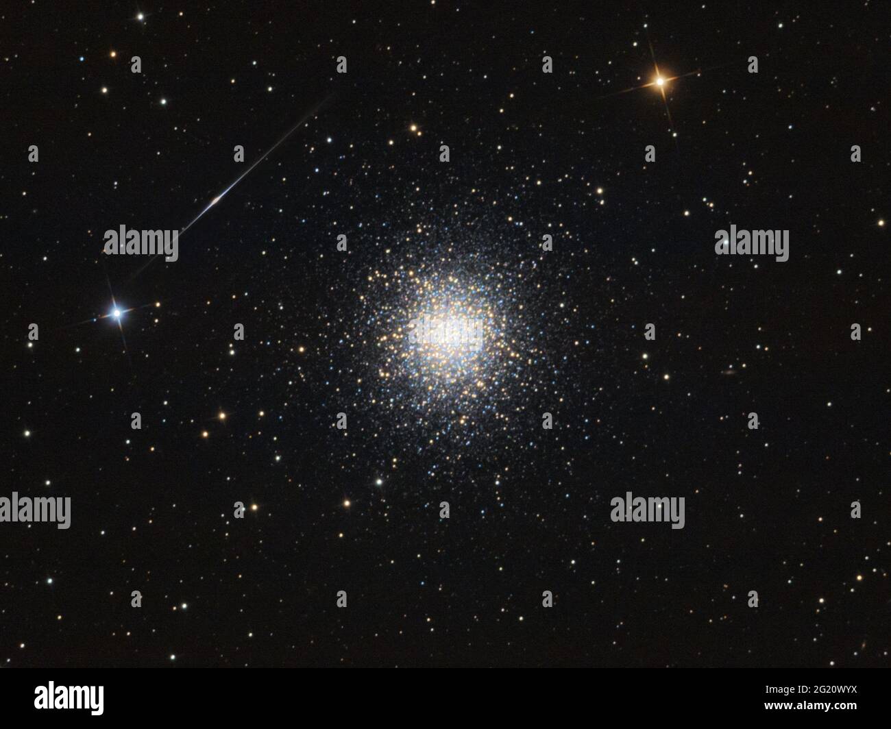 A look at M13 Hercules cluster Stock Photo
