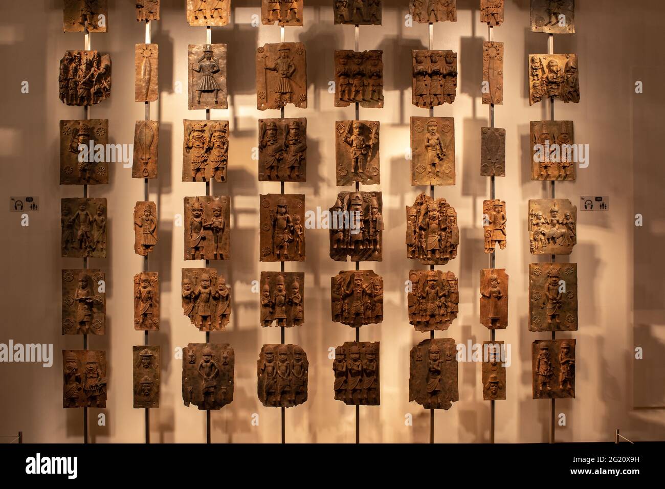 The Benin Bronzes, The British Museum, London Uk Stock Photo