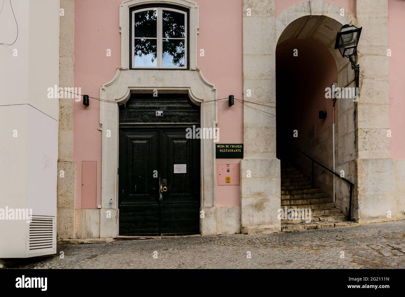 Fado restuarnt in Alfama, Lisbon Stock Photo