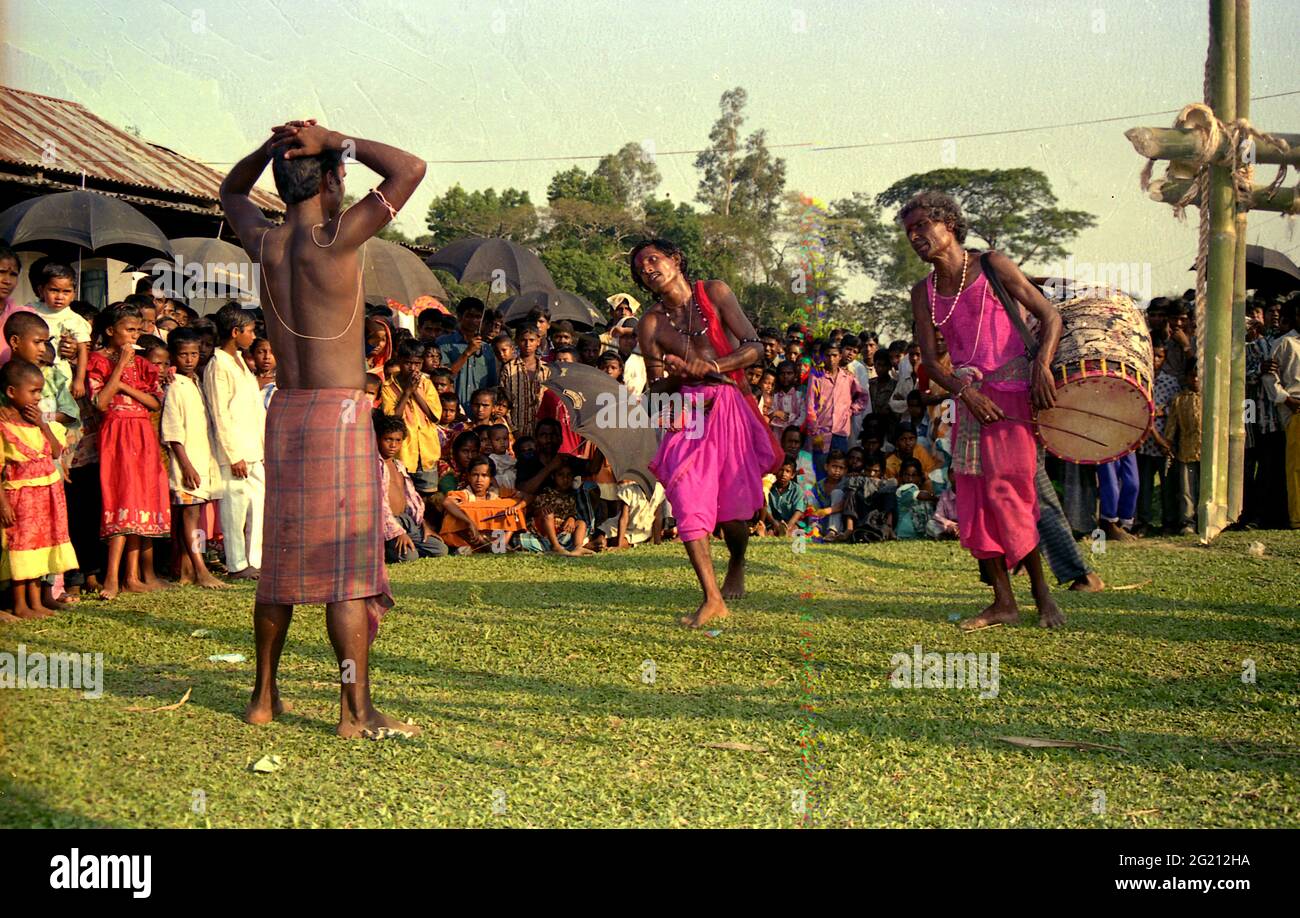 The Charhak Puja is held on the last days of the Bengali month Chaitra April called Chatitra Sangkranti Farmers celebrate this festival with the devotees singing and dancing without any care. This