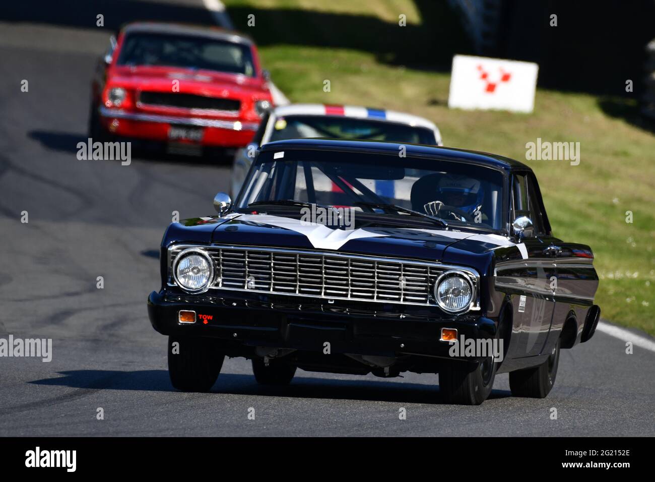 Julian Thomas, Callum Lockie, Ford Falcon, Masters pre-66 touring cars, Saloon cars, GT cars, touring cars, Masters Historic Festival, Brands Hatch Gr Stock Photo