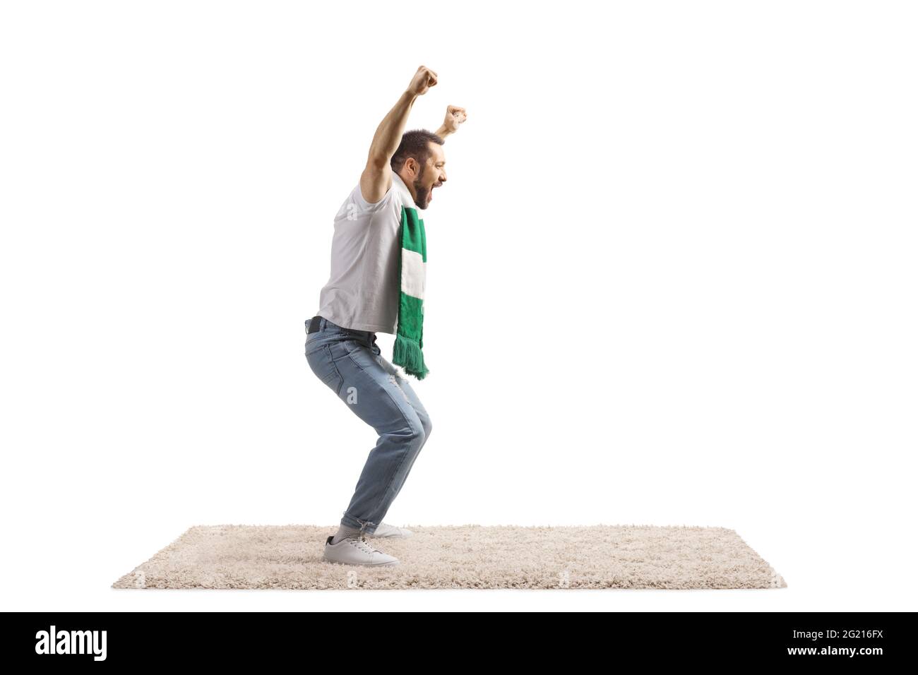 Fan man cheering hi-res stock photography and images - Alamy