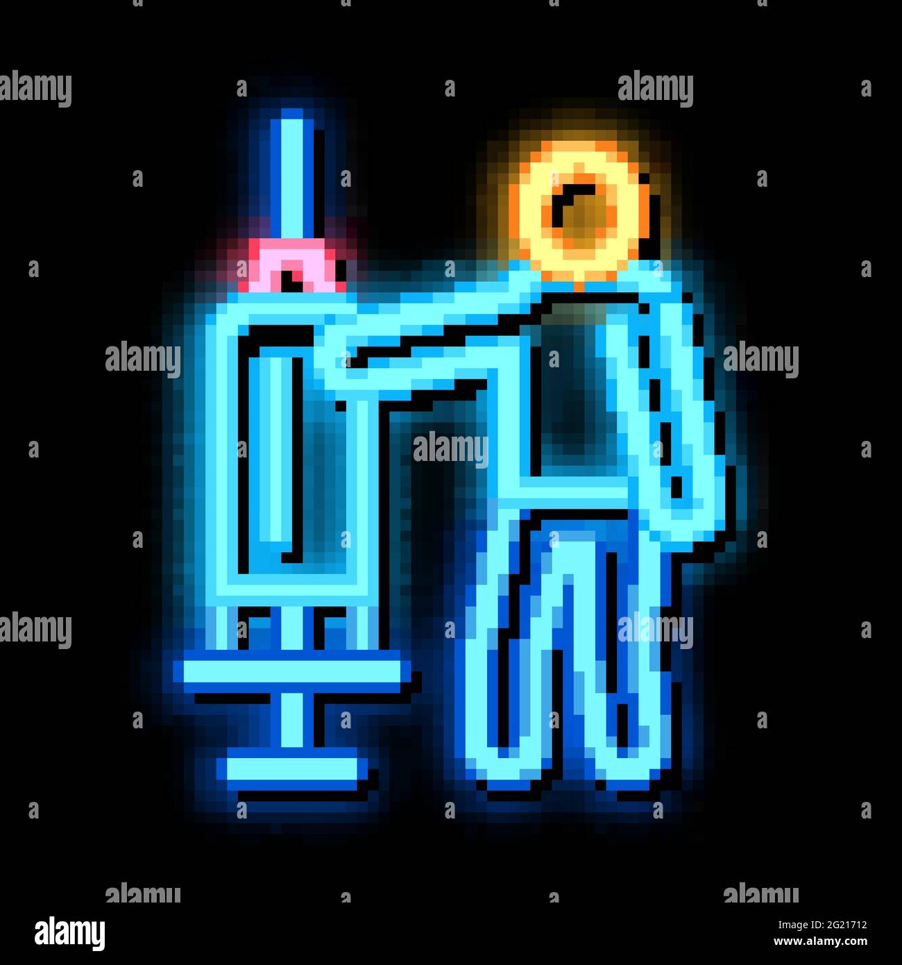 large syringe neon glow icon illustration Stock Vector Image & Art - Alamy