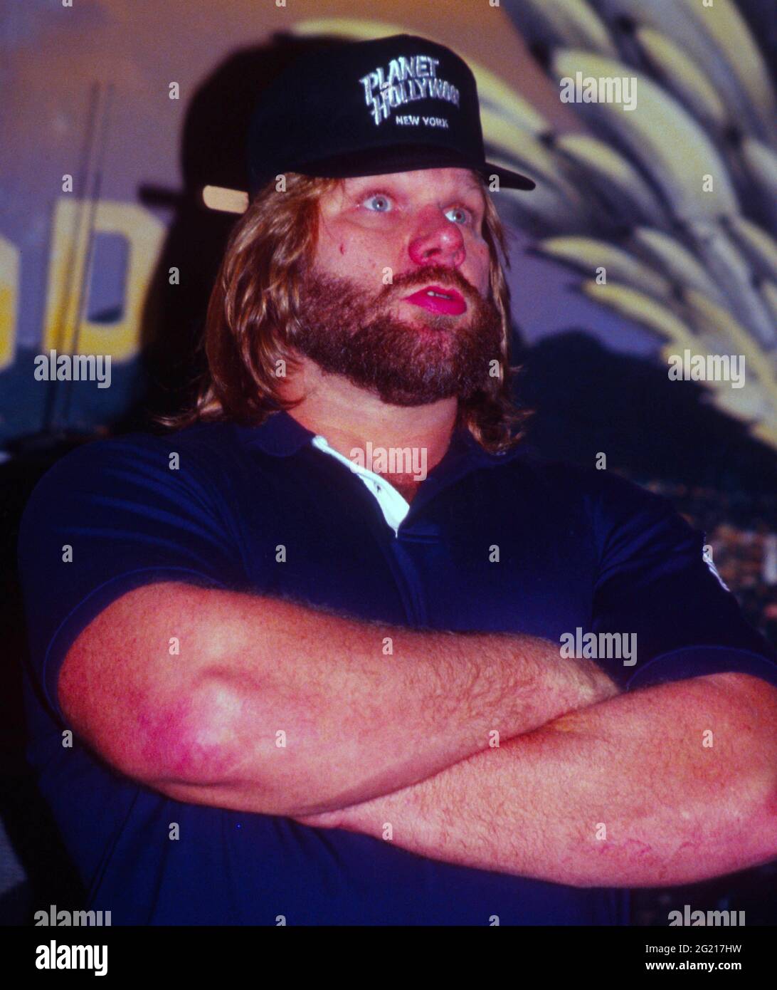 Hacksaw Jim Duggan 1990 Photo By John Barrett/PHOTOlink Stock Photo Alamy