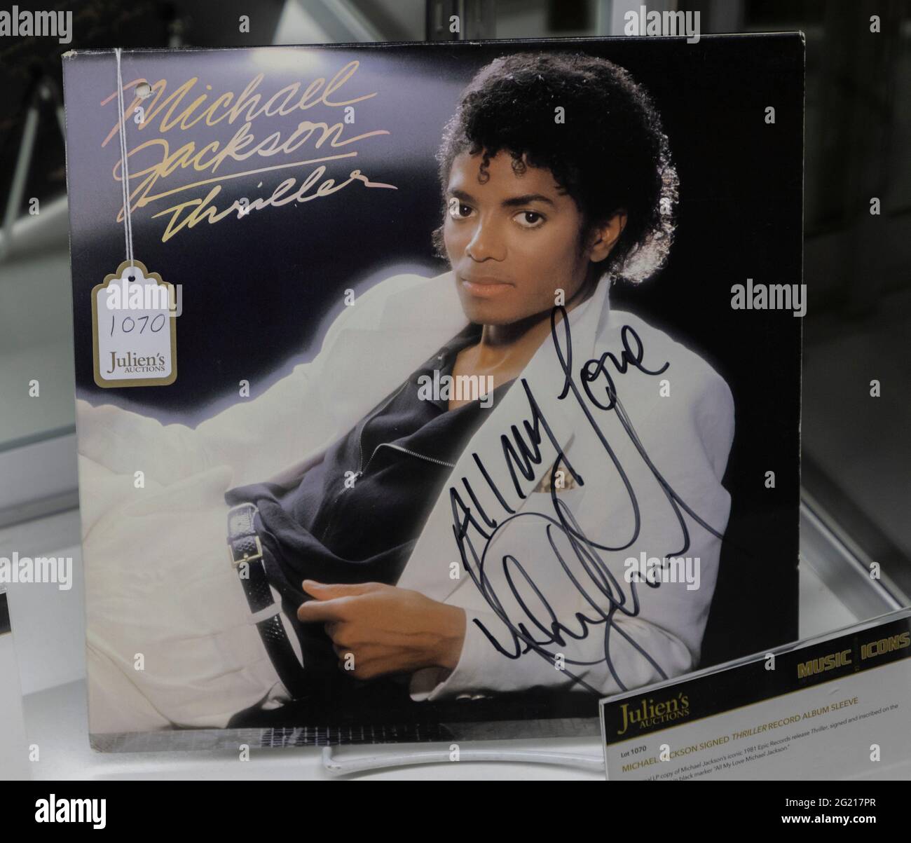 Music Icons auction memorabilia at Julien’s Auctions. 6/7/2021 Beverly