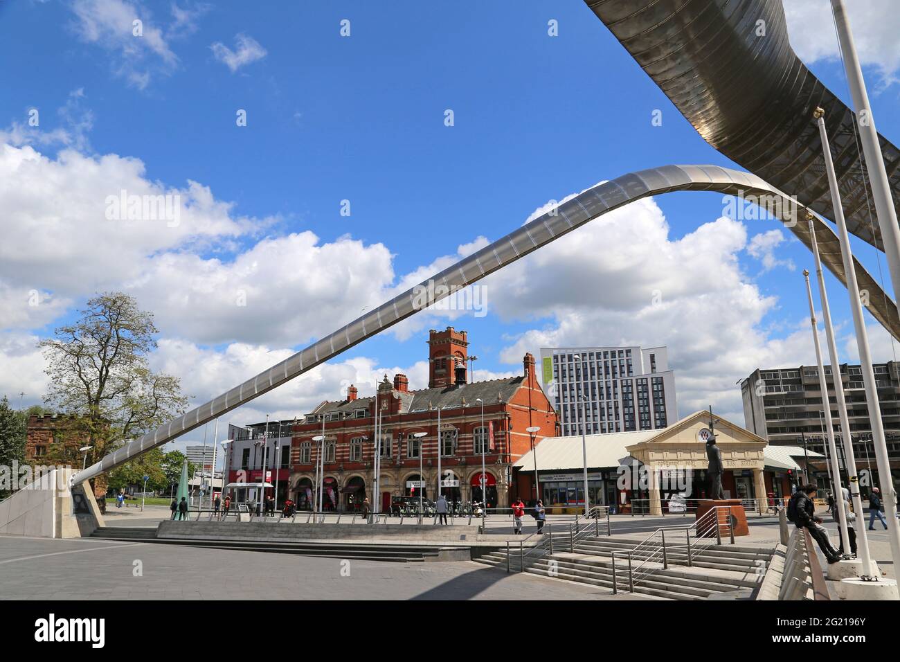 Whittle Arch, Millennium Place, Hales Street, City centre, Coventry, West Midlands, England, Great Britain, UK, Europe Stock Photo