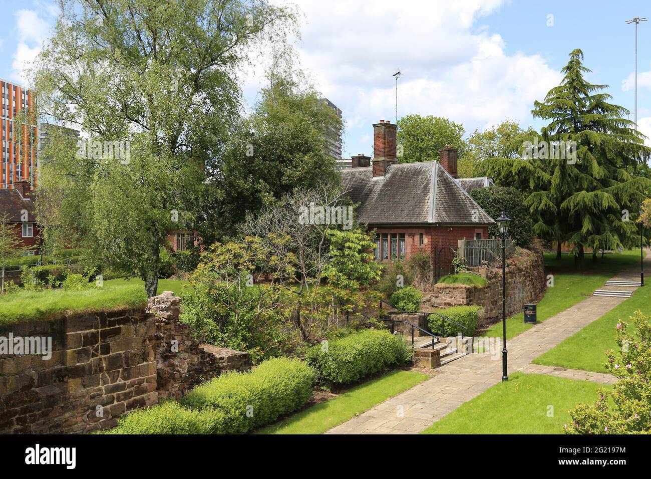 Lady Herbert's Garden and remains of city walls, City centre, Coventry
