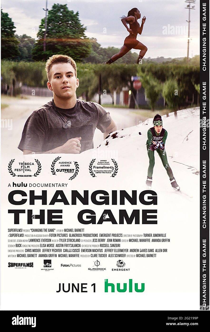 CHANGING THE GAME, US poster, Mack Beggs (left), 2019. ©Hulu / Courtesy ...