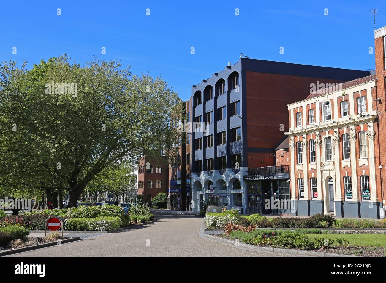 Castle Grounds free house (far right), Little Park Street, City centre, Coventry, West Midlands, England, Great Britain, UK, Europe Stock Photo