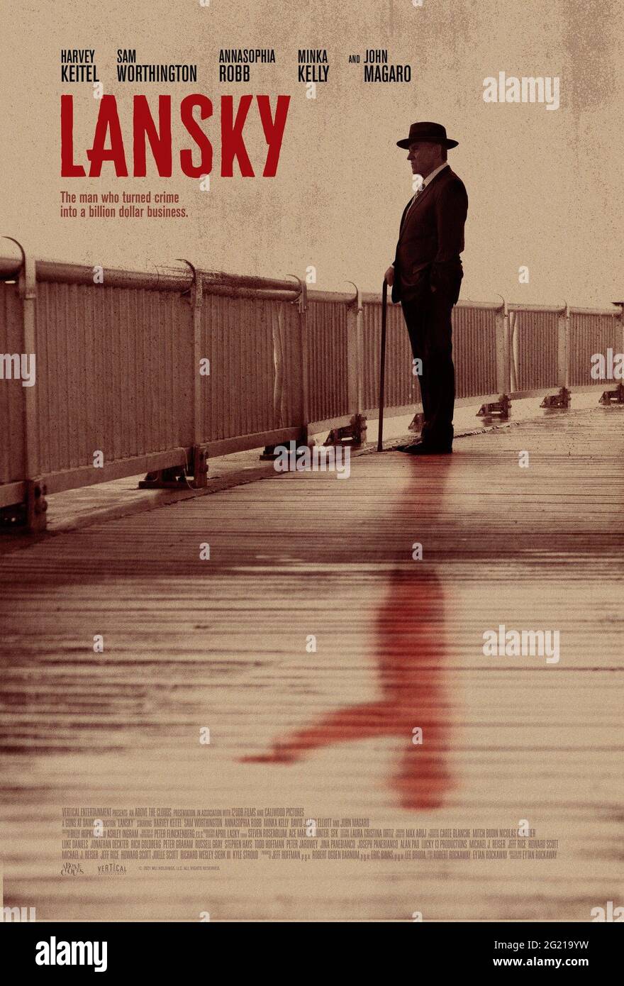 LANSKY, poster, Harvey Keitel as Meyer Lansky, 2021. © Vertical