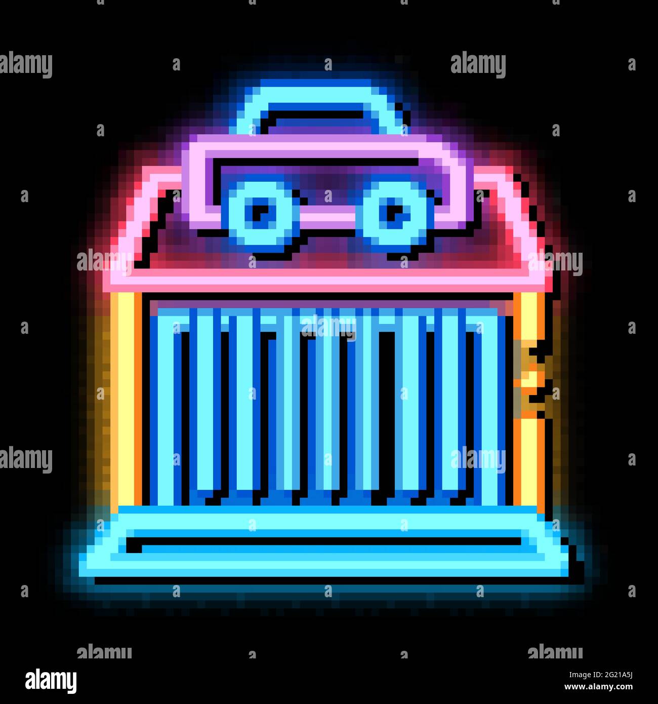 gas station neon glow icon illustration Stock Vector Image & Art - Alamy