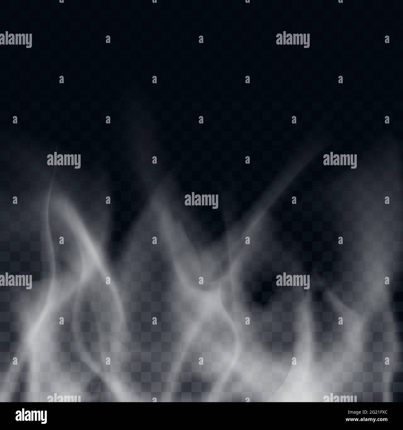 Isolated white smoke on dark background. Vector illustration Stock ...