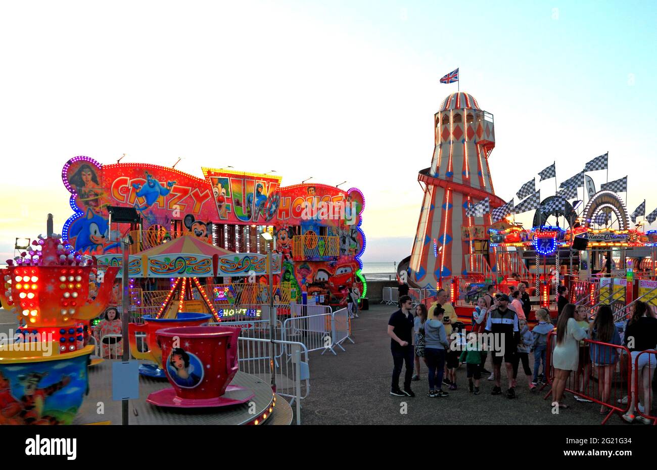 Hunstanton Fun Hunstanton, Pleasure Beach, Funfair, Norfolk, England, UK Stock Photo ...