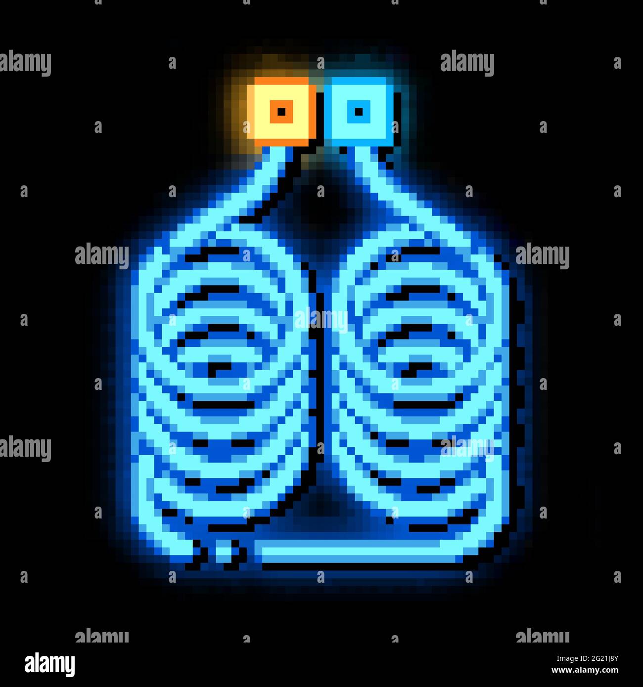 diagnostic device neon glow icon illustration Stock Vector Image & Art ...