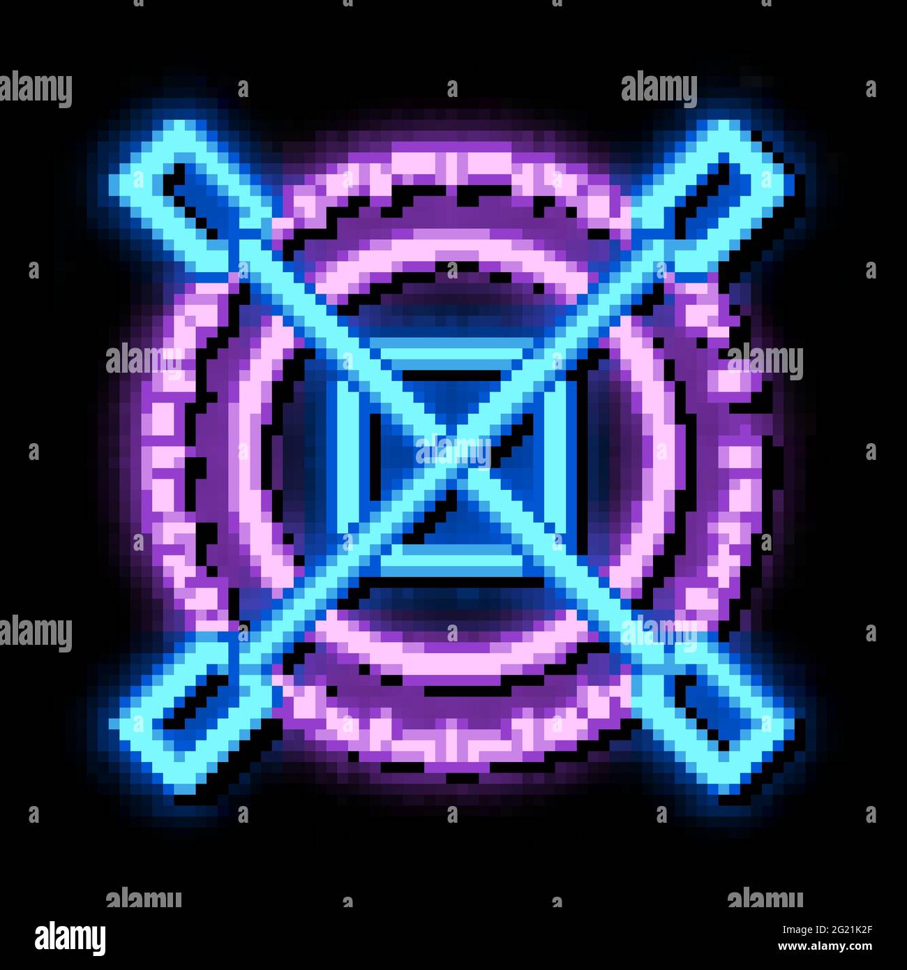 non impeller tire neon glow icon illustration Stock Vector Image & Art ...