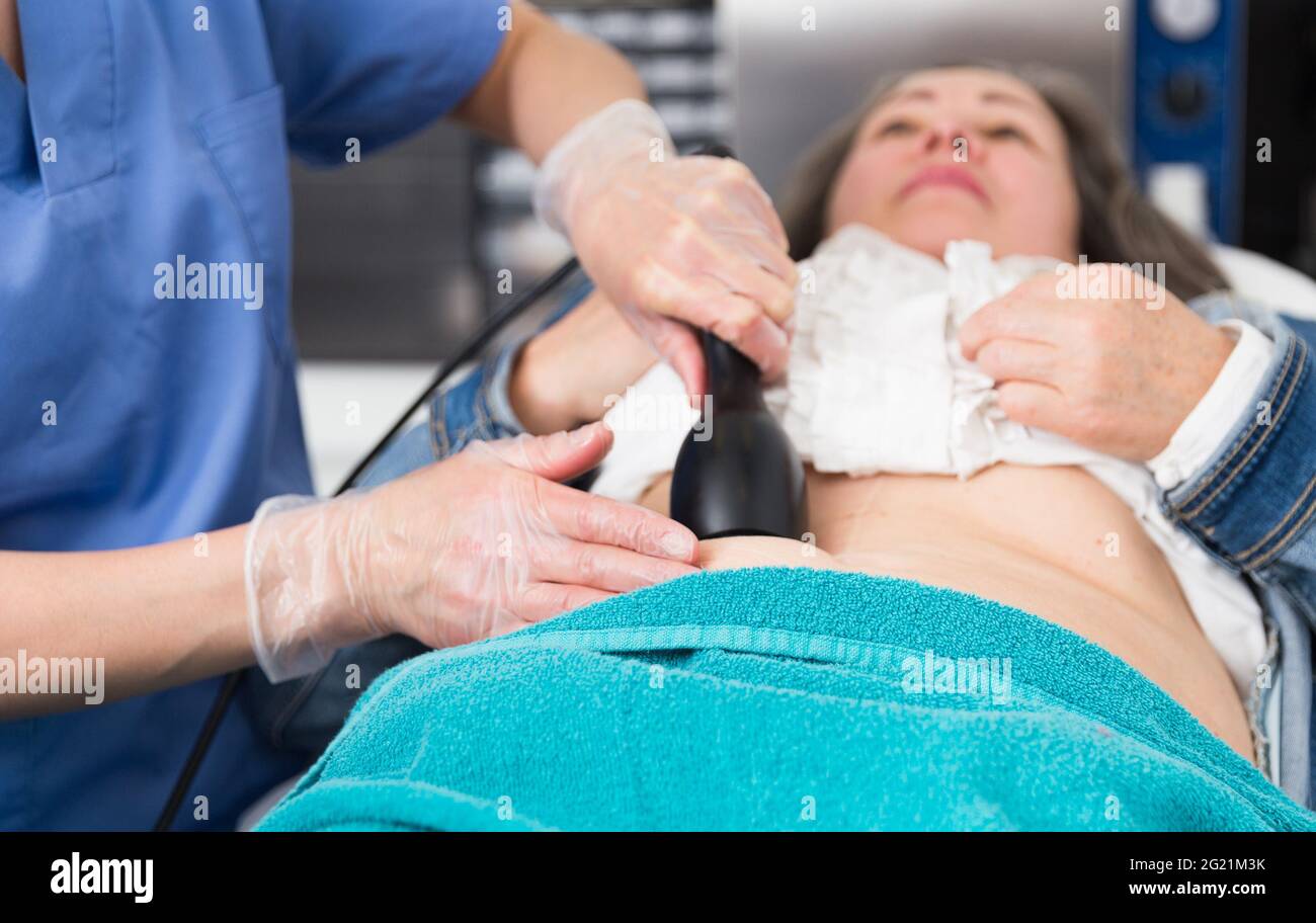 Abdominal massage hi-res stock photography and images - Alamy