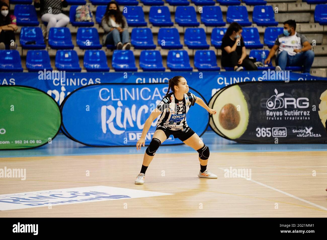 Laura Sanchez Cano seen in action during the Liga Guerreras Iberdrola  2020/21 handball match between Rincon Fertilidad Malaga and KH-7 BM  Granollers at Ciudad Jardin Stadium in Malaga. (Final Score: Rincon  Fertilidad