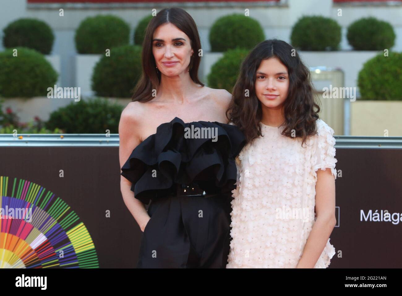 Malaga, Spain. 08th June, 2021. June 7, 2021 (Malaga) Paz Vega, excited by the debut of her daughter Ava in the cinema The actress stars 'La casa del caracol', where also appears her second daughter with Orson Salazar.Paz Vega has attended the press presentation of her new film, directed by the novel Macarena Astorga, and has done so accompanied by her husband and two children Orson and Lenon. Credit: CORDON PRESS/Alamy Live News Stock Photo