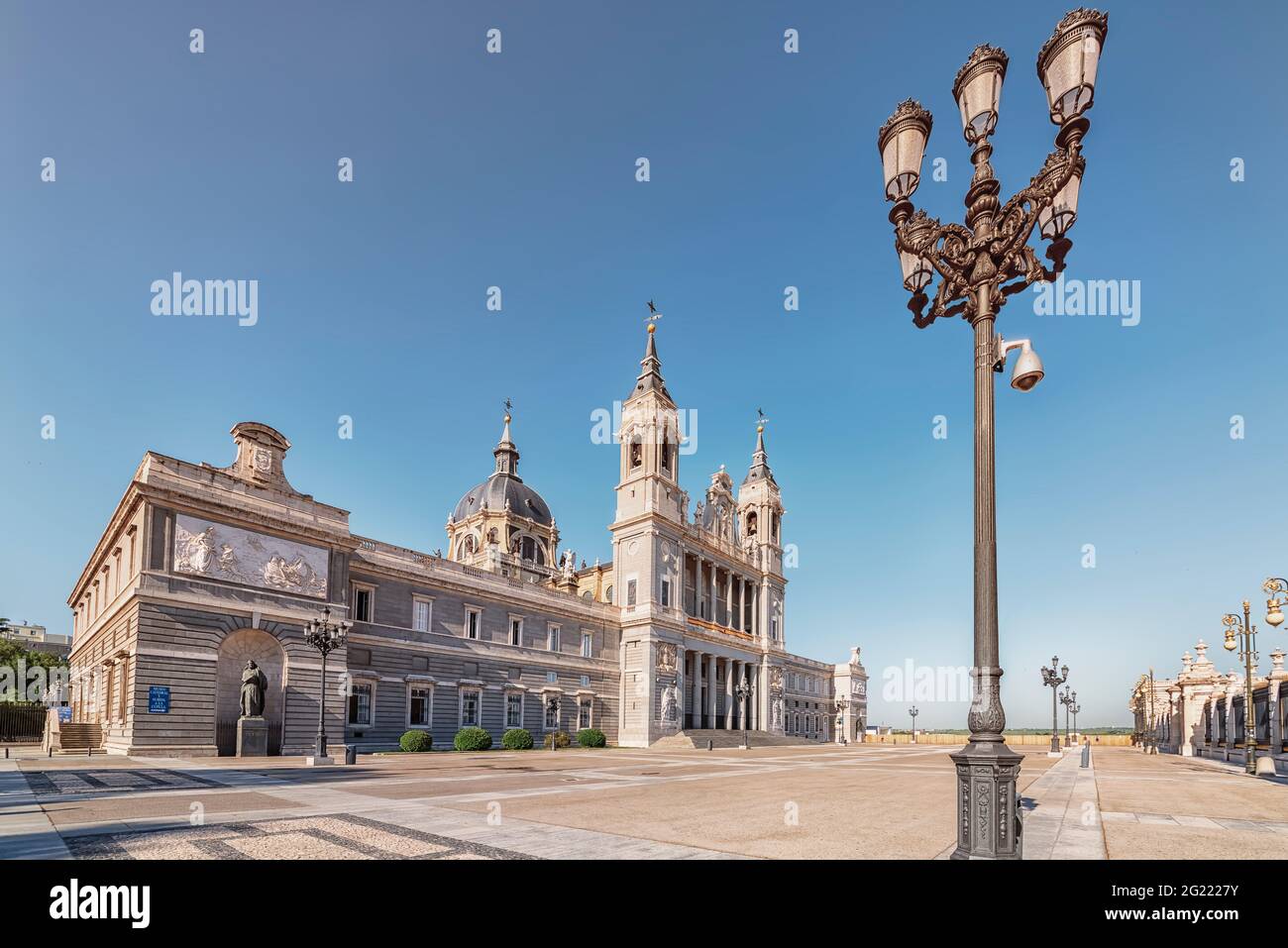Almudena Cathedral in Madrid, Spain Stock Photo