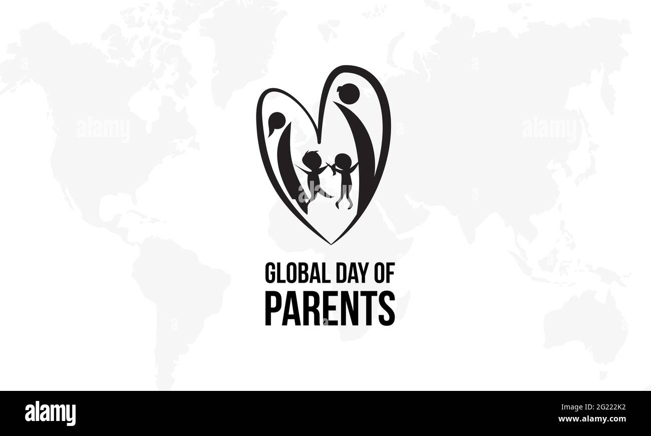 Global Day of Parents Vector Illustration. Parents Day Template for background, Banner, Poster, Card Awareness Campaign. Stock Vector