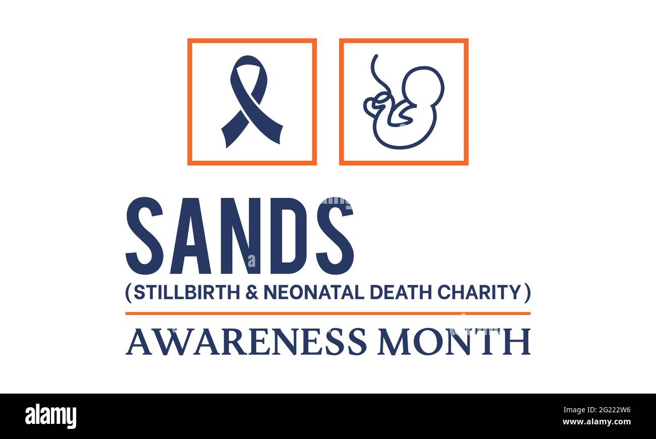 SANDS (Stillbirth and neonatal death charity) Awareness Month Concept  Observed on Every June. background, Banner, Poster, Card Template Awareness  Camp Stock Vector Image & Art - Alamy