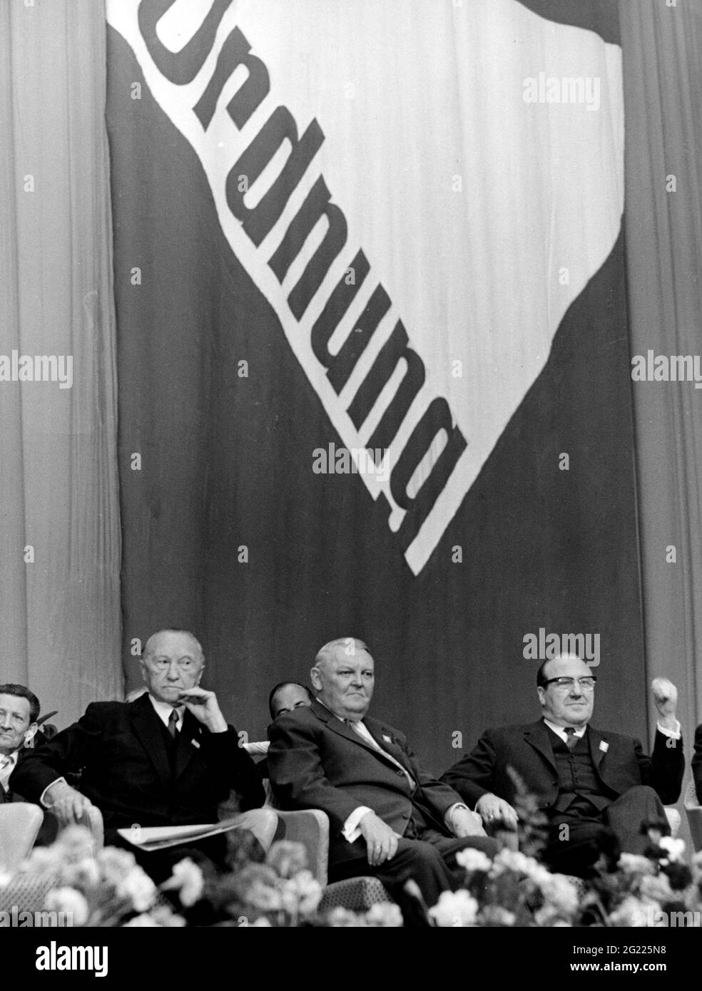 Adenauer, Konrad, 5.1.1876 - 19.4.1967, German politician (CDU) and statesman, ADDITIONAL-RIGHTS-CLEARANCE-INFO-NOT-AVAILABLE Stock Photo