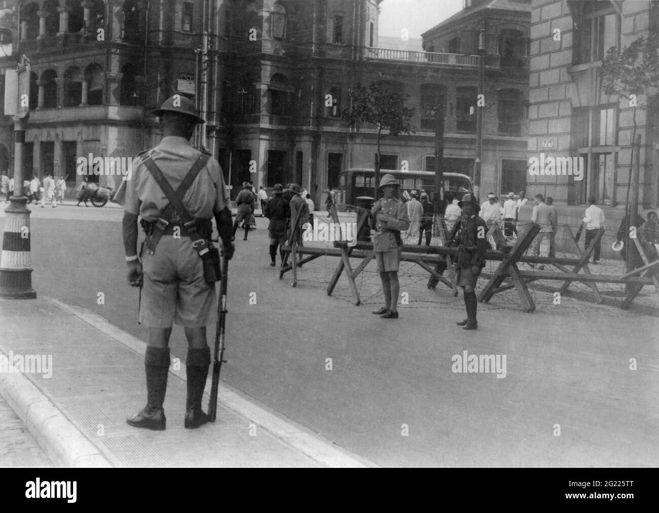 geography/travel, China, Shanghai, International District, roadblock