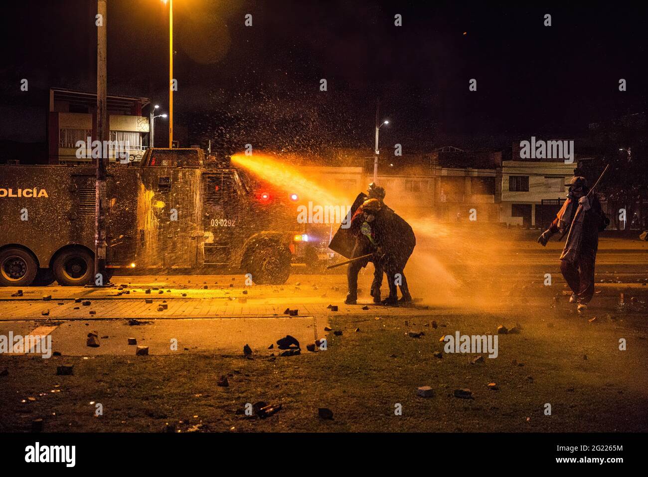 Police water cannon truck hi-res stock photography and images - Alamy