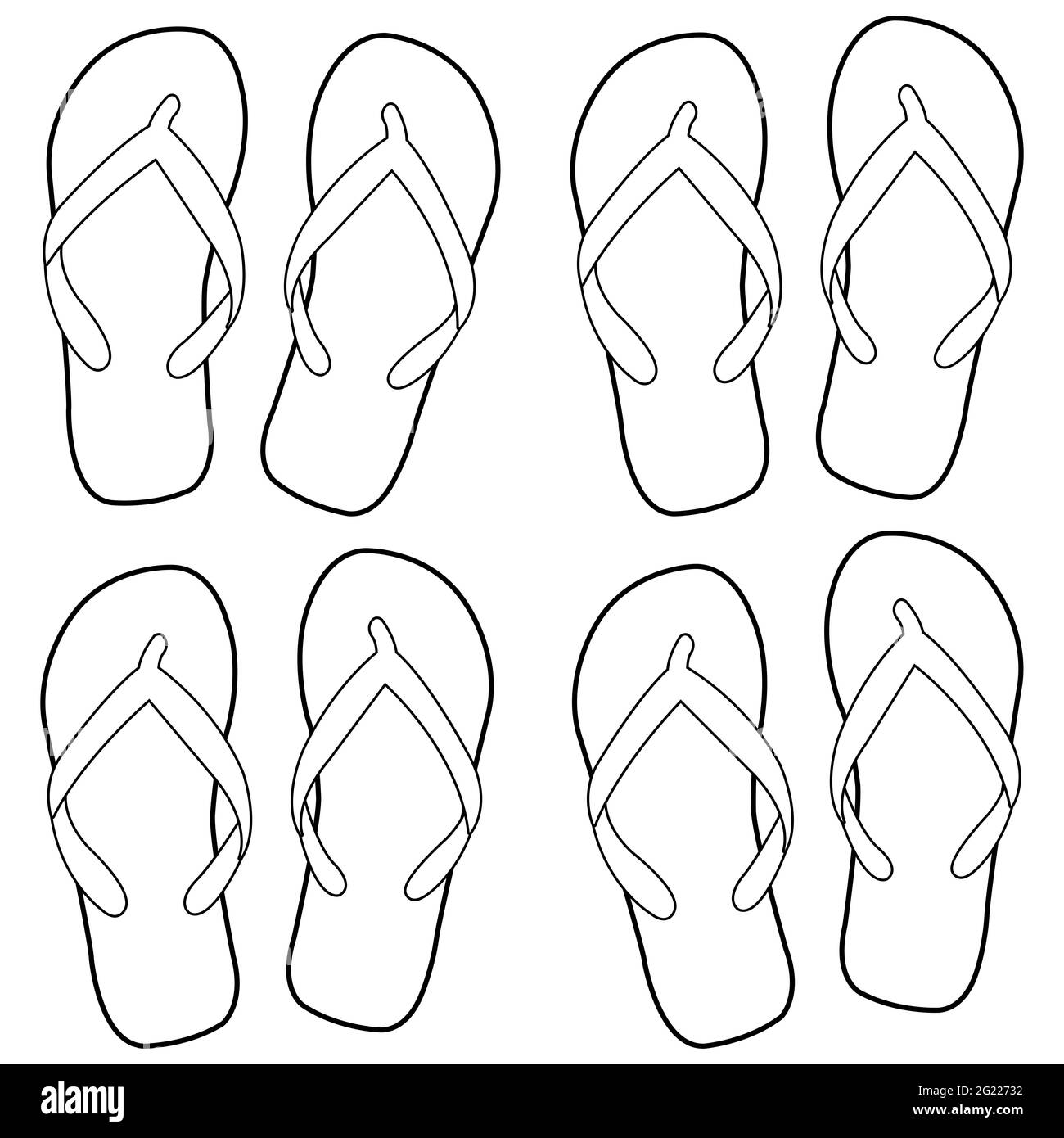 Summer Flip Flops Black And White Coloring Page Stock Photo Alamy Summer Flip Flops Black And White Coloring Page Stock Photo Alamy