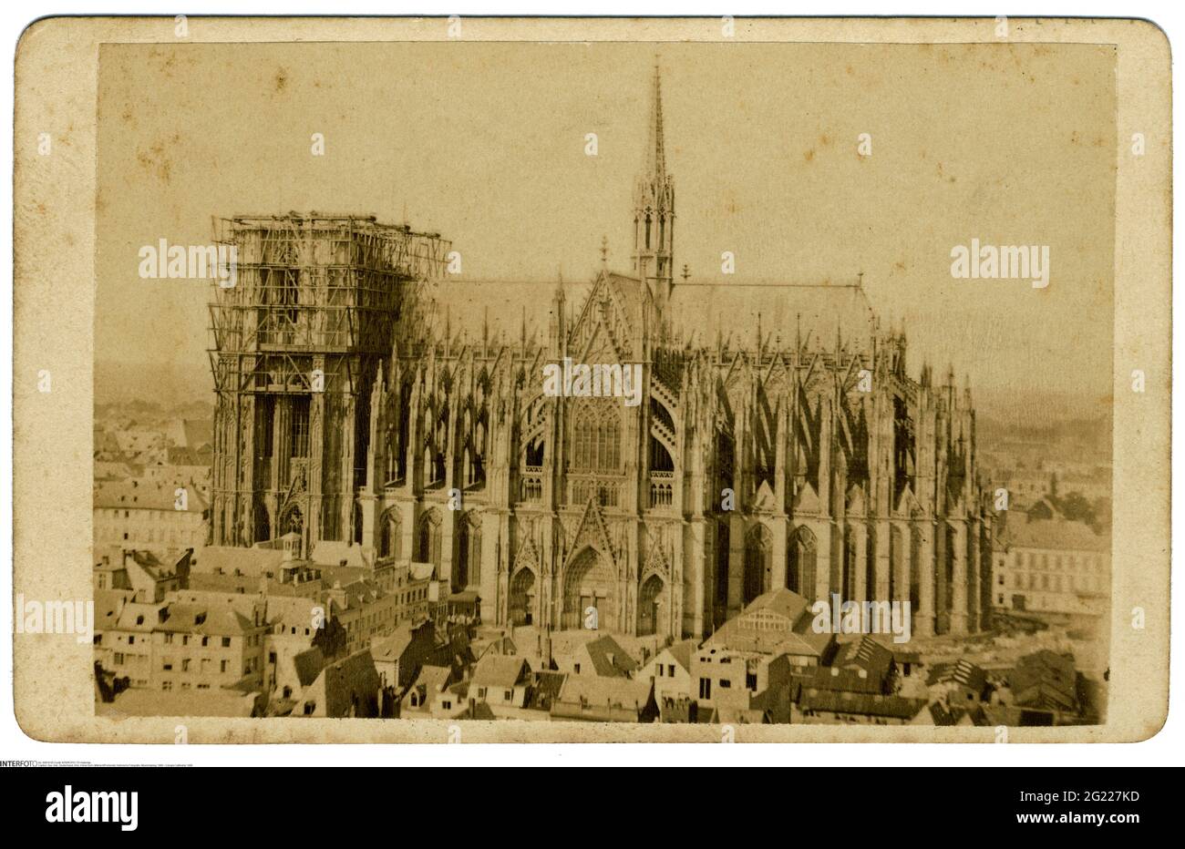 geography / travel, Germany, Cologne, Cologne Cathedral, 1868, ADDITIONAL-RIGHTS-CLEARANCE-INFO-NOT-AVAILABLE Stock Photo