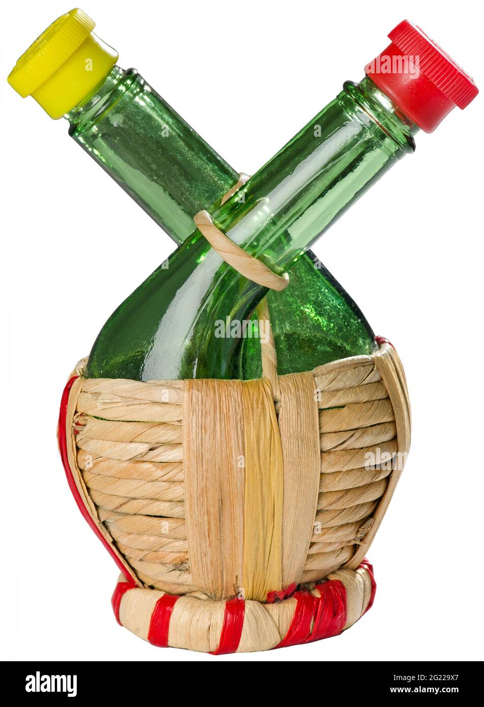 food, vinegar and oil, bottle with separate spouts, souvenir from Italy, Italy, circa 1959, ADDITIONAL-RIGHTS-CLEARANCE-INFO-NOT-AVAILABLE Stock Photo