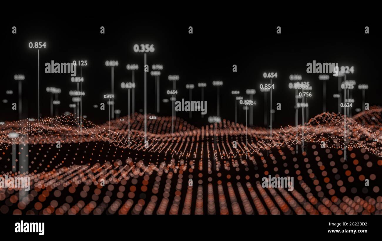 Big Data Visualization. Abstract structure Stock Photo - Alamy