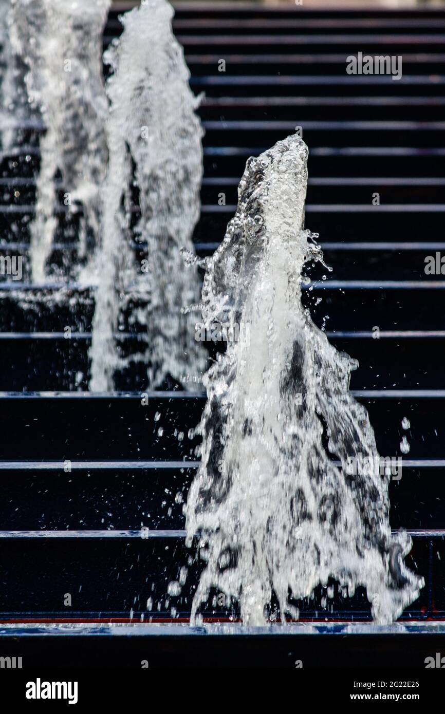 The gush of water of a fountain Stock Photo