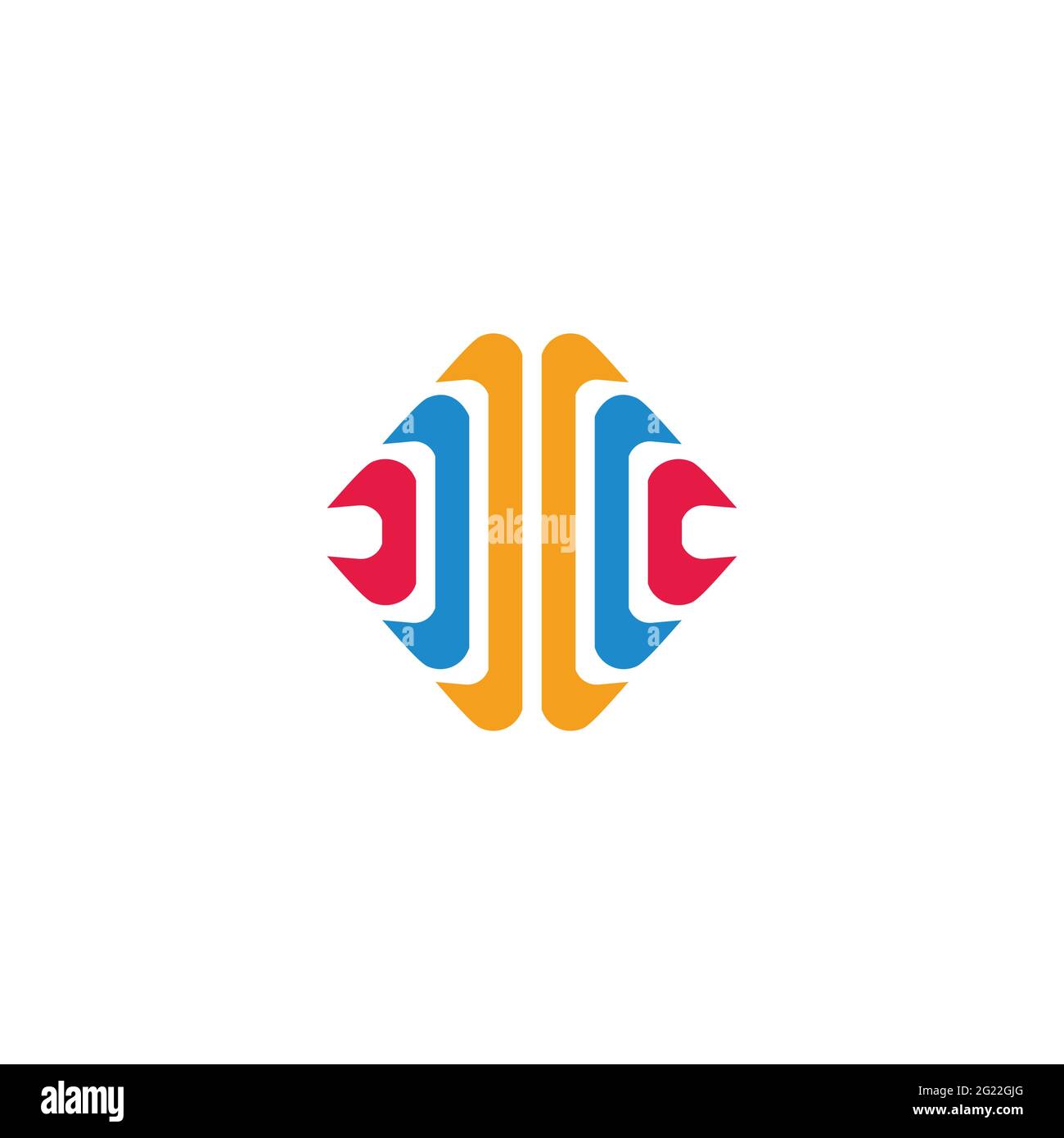 stripes curves colorful geometric elegant square logo vector Stock Vector