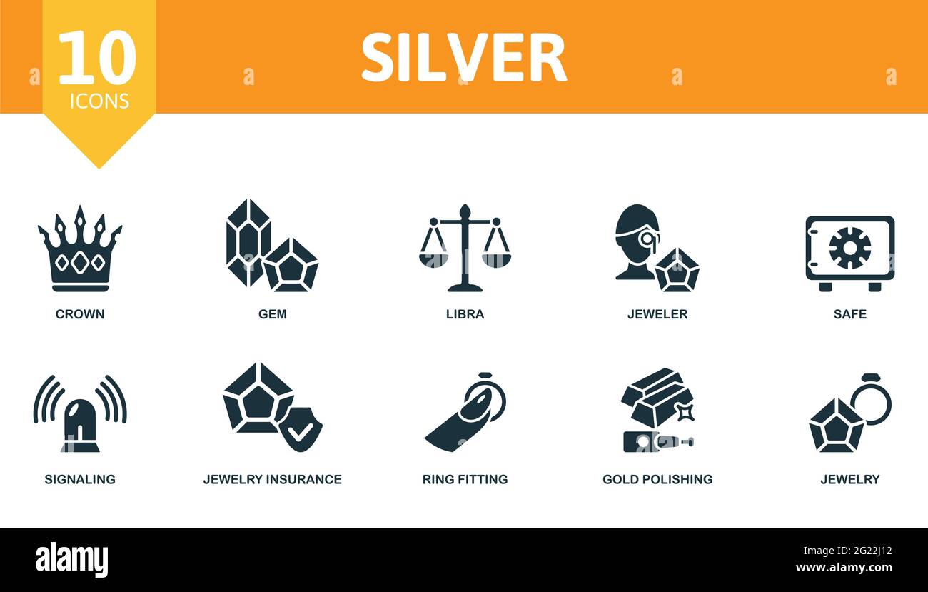 Polishing silver jewellery Stock Vector Images - Alamy