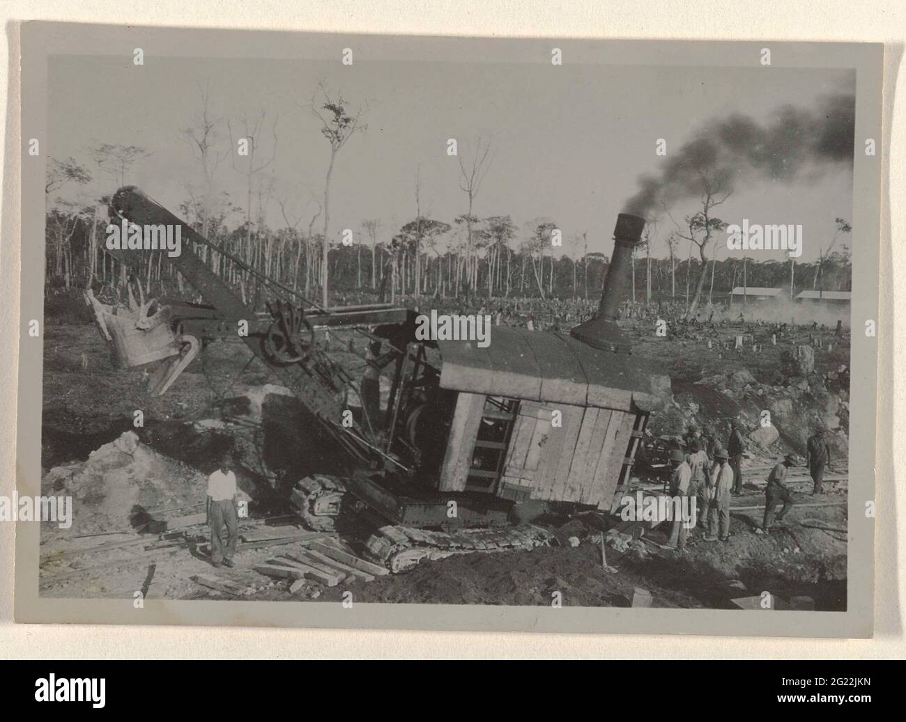 Bauxite is transported with a dragline. The Dragline will then deposit ...