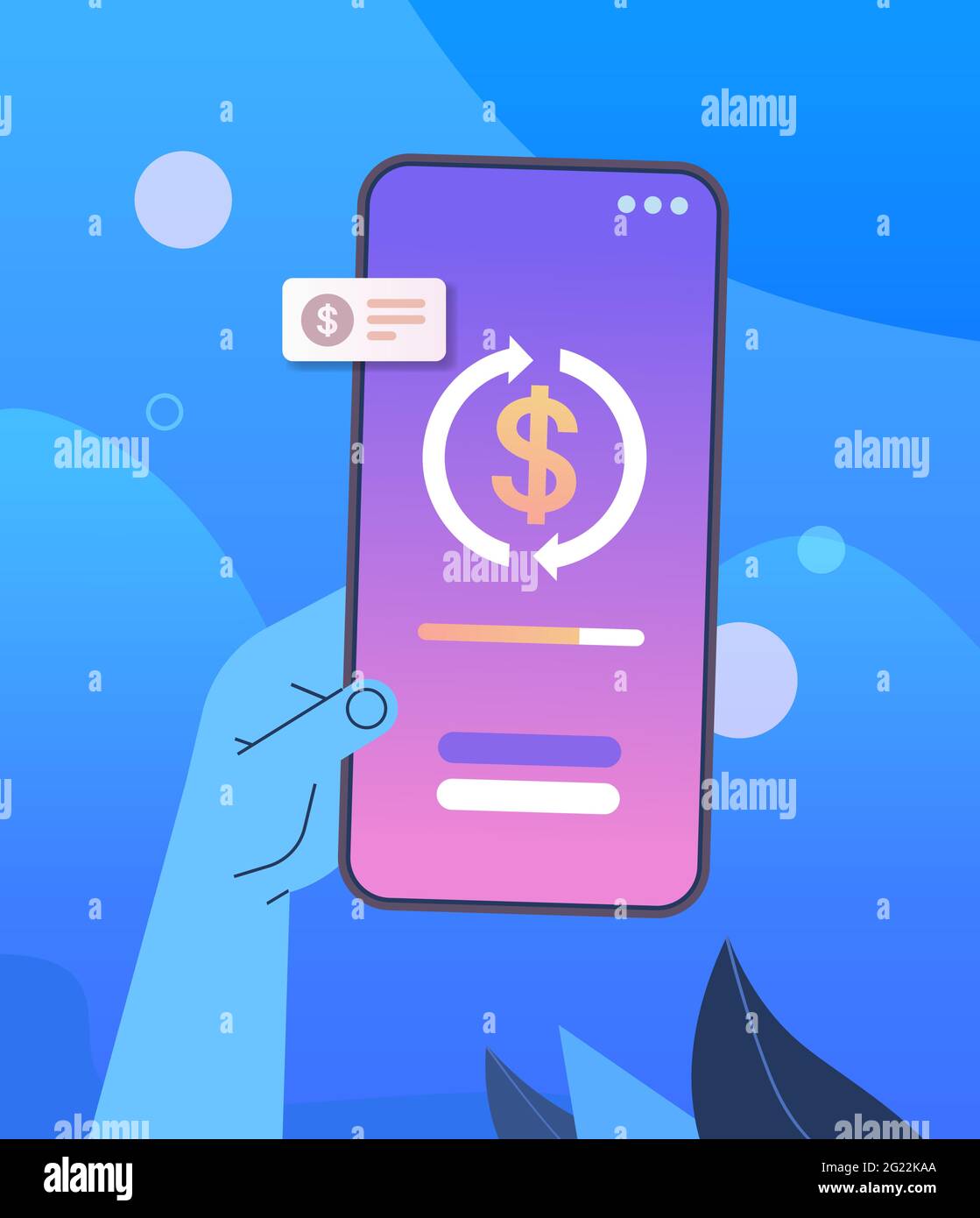 hand using mobile banking app on smartphone screen online payment