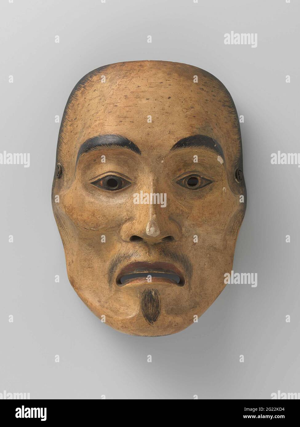 Mask. Nomask, representing YaseOtoko, the skinny man. The black dots