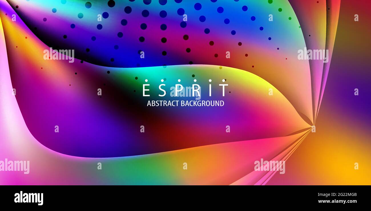 Abstract colorful background graphics template with blended multiple geometric objects Stock Vector