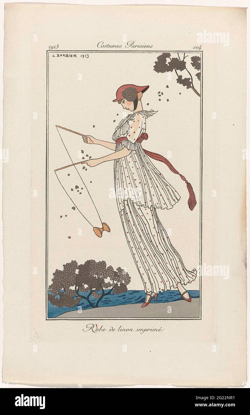 robe imprimé journal