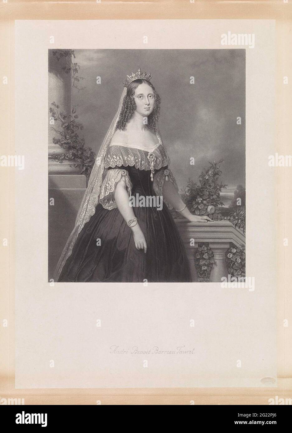 Portrait of Sophia Frederika Mathilda, Queen of the Netherlands Stock ...