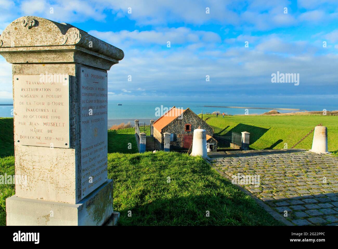 Boulogne sur Mer (northern France): the “Poudriere” or powder magazine, very last military vestige of the Napoleonic era Stock Photo