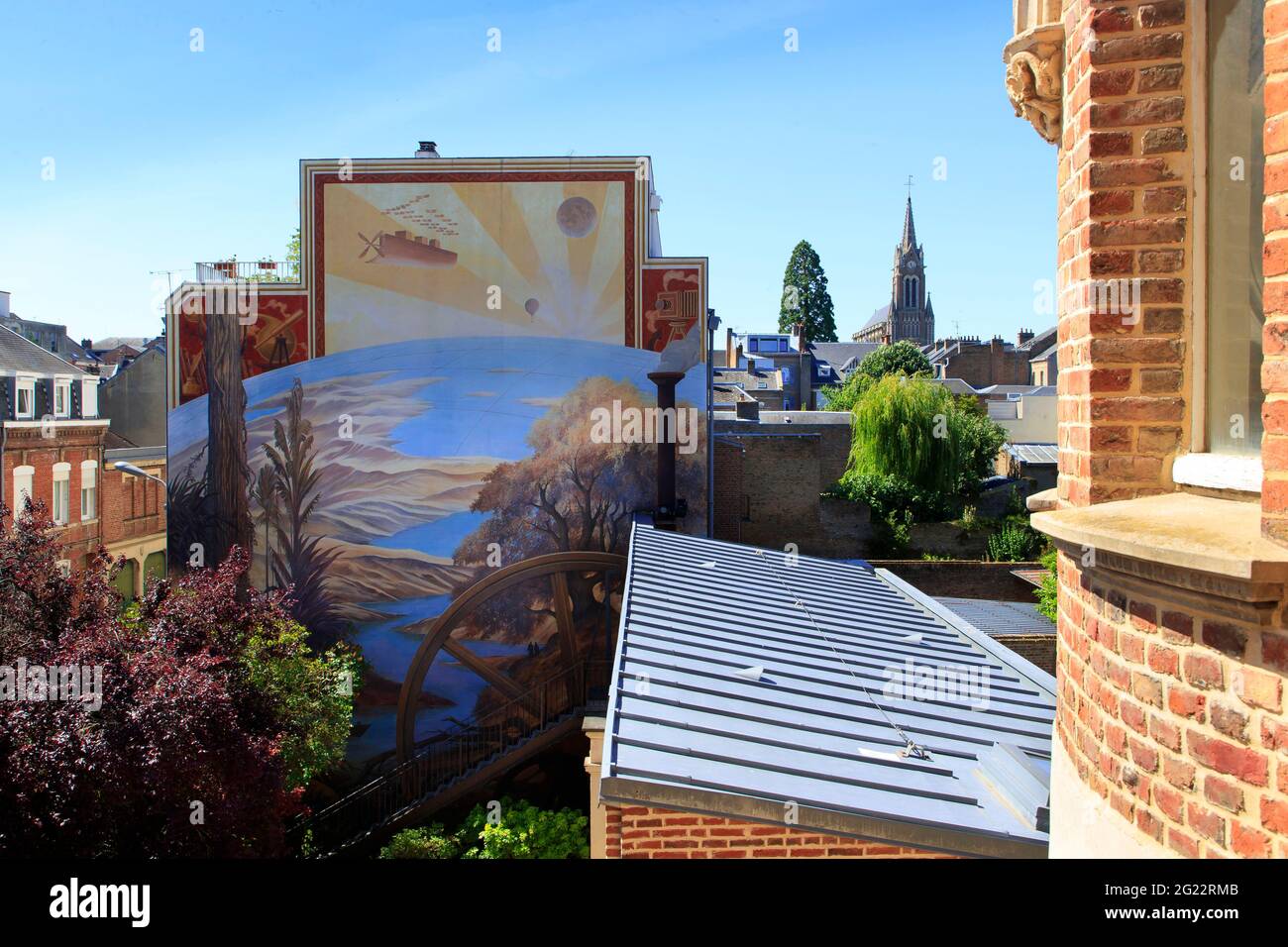 Amiens (northern France): Jules Verne's house, which houses the museum dedicated to the writer Stock Photo