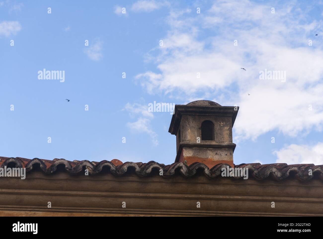 Details of domes in houses with Spanish style, Spanish heritage in La