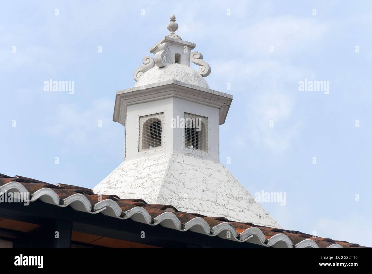 Details of domes in houses with Spanish style, Spanish heritage in La