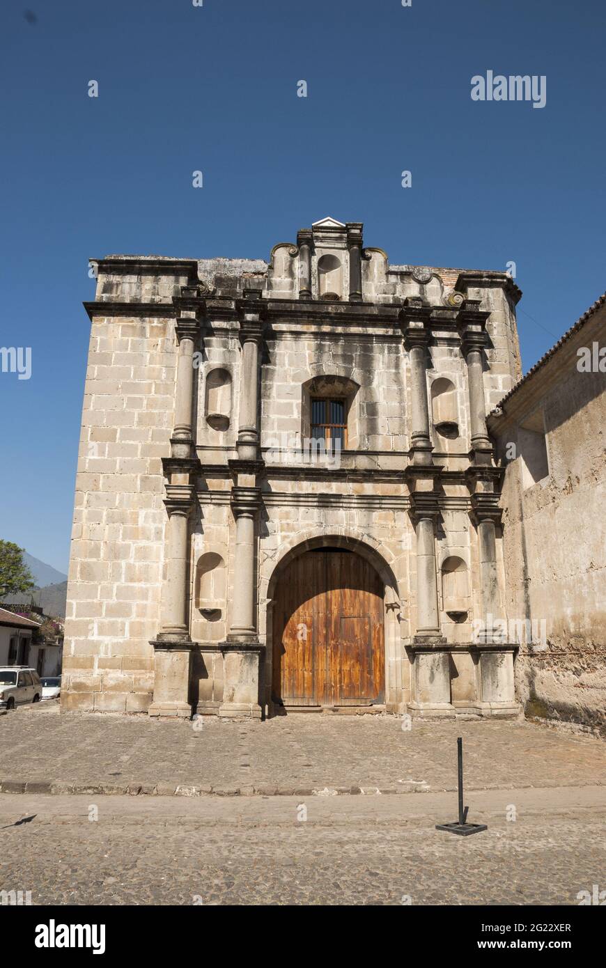 Exterior Of Las Capuchinas 18th Century Church And Convent Ruins In